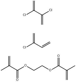 2-Propenoic acid, 2-methyl-, 1,2-ethanediyl ester, polymer with 2-chloro-1,3-butadiene and 2,3-dichloro-1,3-butadiene|2-甲基-2-丙烯酸-1,2-乙二醇酯和2-氯-1,3-丁二烯及2,3-二氯-1,3-丁二烯的聚合物
