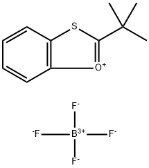 1,3-Benzoxathiol-1-ium, 2-(1,1-dimethylethyl)-, tetrafluoroborate(1-) (1:1) 化学構造式