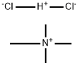 Methanaminium, N,N,N-trimethyl-, (hydrogen dichloride) (9CI) 结构式