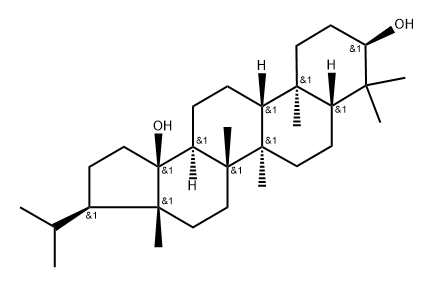 B':A'-ネオガンマセラン-3α,18α-ジオール 化学構造式
