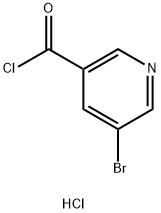 3-Pyridinecarbonyl chloride, 5-bromo-, hydrochloride (1:1) Struktur