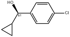 Benzenemethanol, 4-chloro-α-cyclopropyl-, (αR)- Struktur
