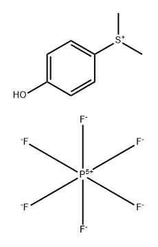 (4-羟苯基)二甲基锍六氟磷酸盐 结构式