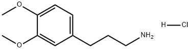 Benzenepropanamine, 3,4-dimethoxy-, hydrochloride (1:1) Struktur