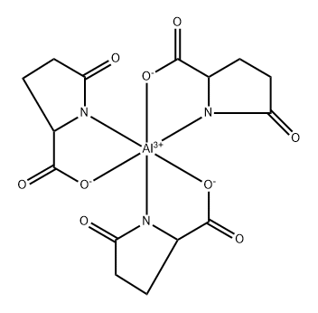 tris(5-oxo-L-prolinato-N1,O2)aluminium Structure