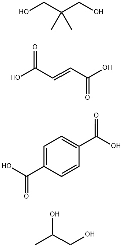 Propyleneglycol, polymer with terephthalic acid, fumaric acid and 2,2-dimethyl-1,3-propanediol Struktur