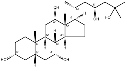 5b-Cholestane-3a,7a,12a,23R,25-pentol Struktur