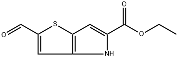 2-甲酰基-4H-噻吩并[3,2-B]吡咯-5-羧酸乙酯, 59958-27-9, 结构式