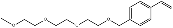 1-(4-乙烯基苯基)-2,5,8,11-四氧杂十二烷,59990-85-1,结构式