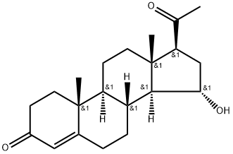 15α-Hydroxyprogesterone Structure