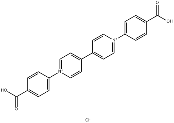 4,4'-Bipyridinium, 1,1'-bis(4-carboxyphenyl)-, chloride (1:2) Struktur