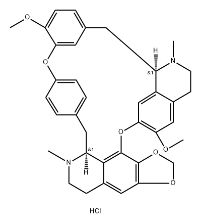 盐酸千金藤素,6014-83-1,结构式