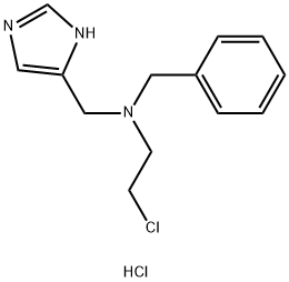 1H-Imidazole-4-Methanamine,N-(2-Chloroethyl)-N-(Phenylmethyl)-,dihydrochloride 化学構造式