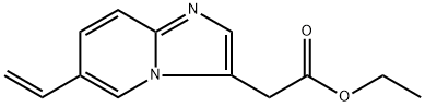 2-(6-乙烯基咪唑并[1,2-A]吡啶-3-基)乙酸乙酯 结构式