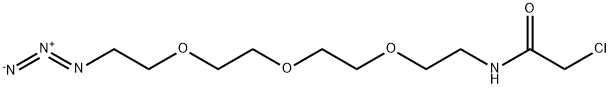 Azido-PEG3-chloroacetamide Structure