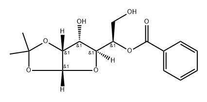 α-D-Allofuranose, 1,2-O-(1-methylethylidene)-, 5-benzoate,60480-35-5,结构式