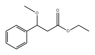 ethyl 3-methoxy-3-phenylpropanoate 化学構造式