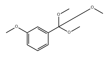 1-甲氧基-3-(三甲氧基甲基)苯, 60743-21-7, 结构式