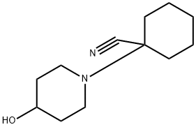 4-hydroxypiperidinocyclohexyl carbonitrile Structure