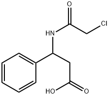 3-(2-氯乙酰胺)-3-苯基丙酸, 607737-27-9, 结构式