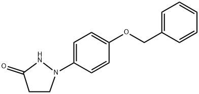 3-Pyrazolidinone, 1-[4-(phenylmethoxy)phenyl]-,6080-54-2,结构式