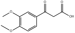 Benzenepropanoic acid, 3,4-dimethoxy-β-oxo- Struktur