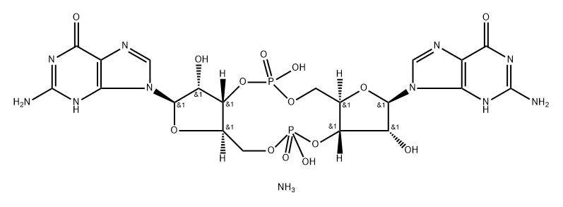 CYCLIC-DI-GMP DIAMMONIUM,609343-82-0,结构式