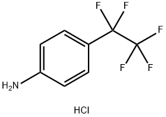 4-(pentafluoroethyl)aniline hydrochloride 化学構造式