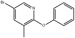 5-bromo-3-methyl-2-phenoxypyridine 结构式