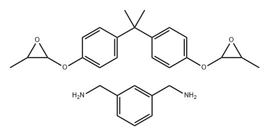 1,3-二甲氨基苯与2,2'-[(1-甲基亚乙基)二(4,1-亚苯氧基)]二(3-甲基环氧乙烷)的聚合物 结构式
