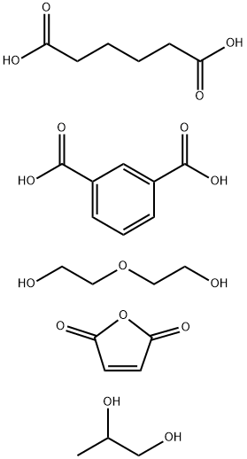 1,3-Benzenedicarboxylic acid, polymer with 2,5-furandione, hexanedioic acid, 2,2'-oxybis[ethanol] and 1,2-propanediol,61224-63-3,结构式