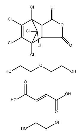 2-бутендиовая кислота (E) -, полимер с 1,2-этандиолом, 4,5,6,7,8,8-гексахлор-3a, 4,7,7a-тетрагидро-4,7-метаноизобензофуран-1,3 -дион и 2,2'-оксибис [этанол] структура