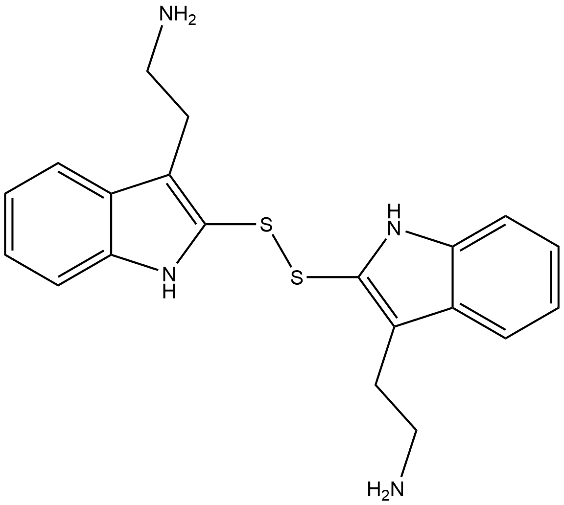 1H-Indole-3-ethanamine, 2,2'-dithiobis- (9CI) Structure