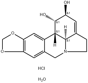 リコリン塩酸塩一水和物 化学構造式