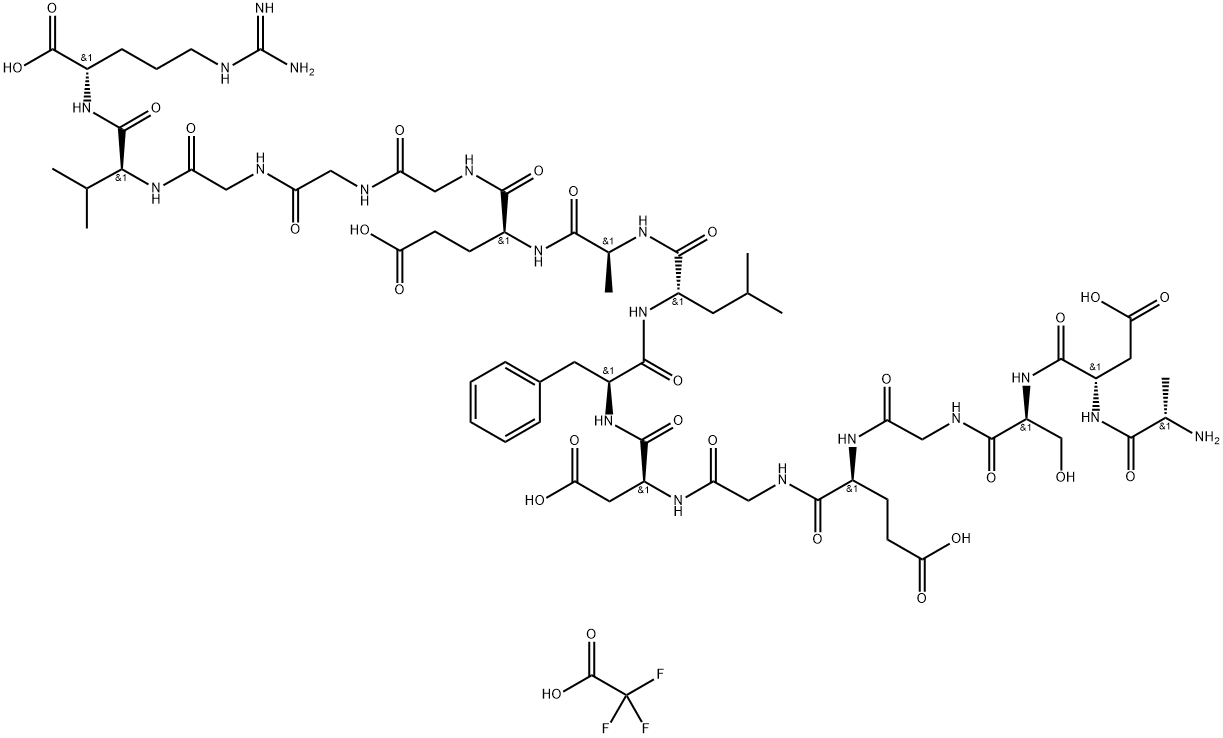 Fibrinopeptide A, human (TFA), 61533-47-9, 结构式