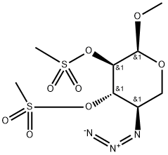 메틸4-아지도-2-O,3-O-비스(메틸술포닐)-4-데옥시-α-D-자일로피라노시드