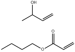 2-丙烯酸丁酯与3-丁烯-2-醇的聚合物 结构式