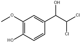 Benzenemethanol, α-(dichloromethyl)-4-hydroxy-3-methoxy- Structure