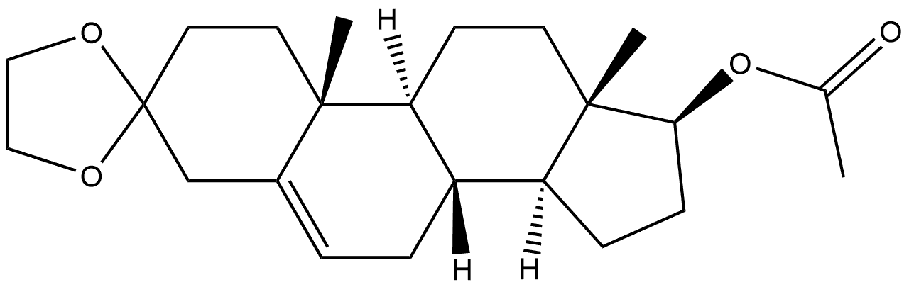 Androst-5-en-3-one, 17-(acetyloxy)-, cyclic 3-(1,2-ethanediyl acetal), (17β)- (9CI)