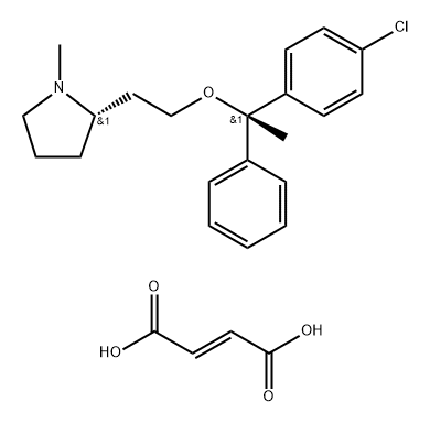 富马酸氯马斯汀SS异构体 结构式