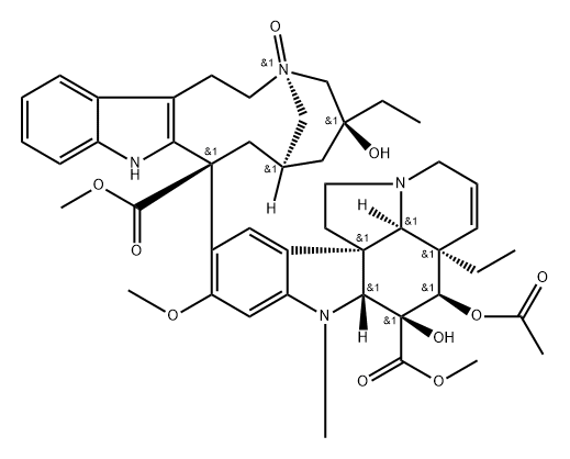 vinblastine N'b-oxide Structure