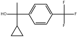 Benzenemethanol, α-cyclopropyl-α-methyl-4-(trifluoromethyl)- Structure
