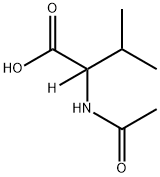 Valine-2-d, N-acetyl- Structure