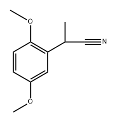Benzeneacetonitrile, 2,5-dimethoxy-α-methyl- Struktur
