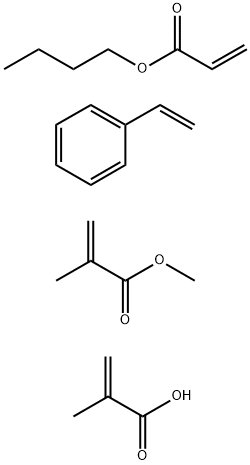 2-Propenoic acid, 2-methyl-, polymer with butyl 2-propenoate, ethenylbenzene and methyl 2-methyl-2-propenoate, zinc salt Structure