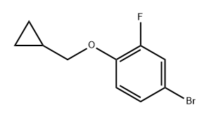 4-bromo-1-(cyclopropylmethoxy)-2-fluorobenzene Struktur