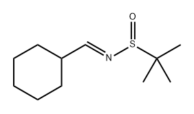 (S,E)-N-(环己基亚甲基)-2-甲基丙烷-2-亚磺酰胺,623169-05-1,结构式