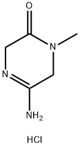 2(1H)-Pyrazinone, 5-amino-3,6-dihydro-1-methyl-, hydrochloride (1:1) 化学構造式