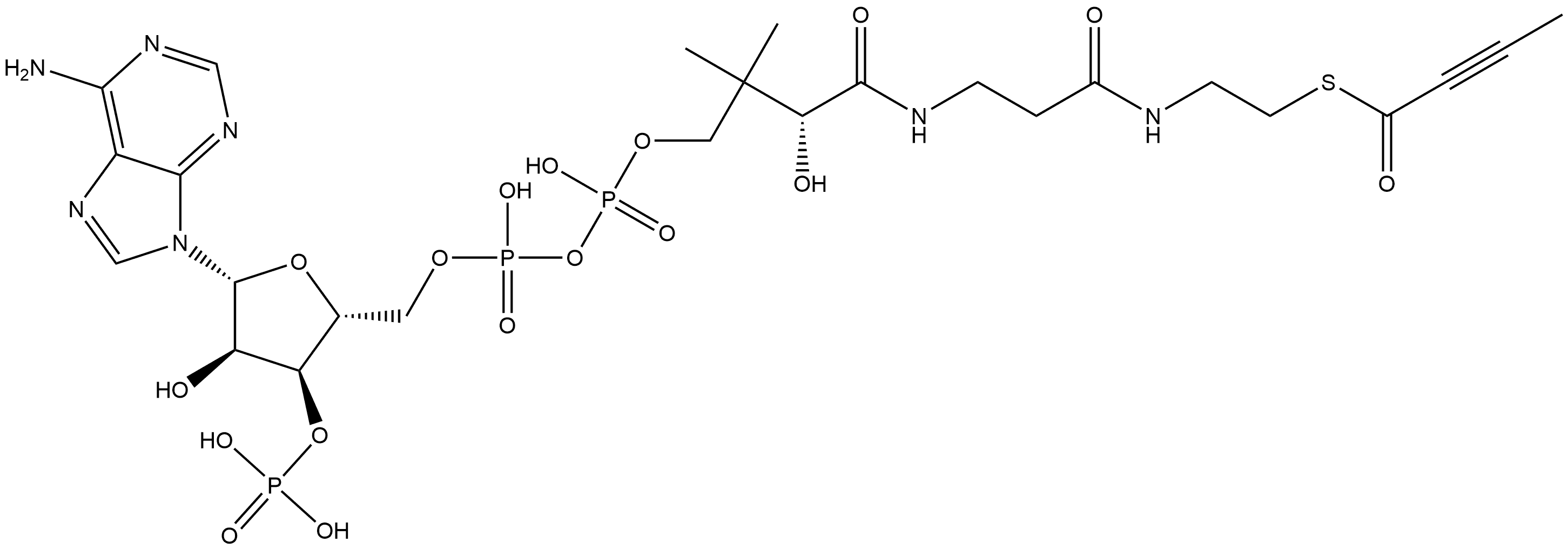 2-butynoyl-coenzyme A 结构式