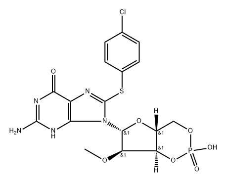 8-pCPT-2'-O-Me-cGMP,625112-42-7,结构式